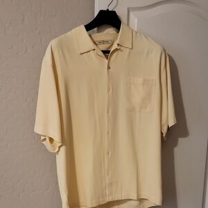 Tommy Bahama Cream Casual Button Down Shirt Lightweight